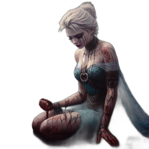 dress, concept art, fantasy art, comic book art transparent PNG cut-out