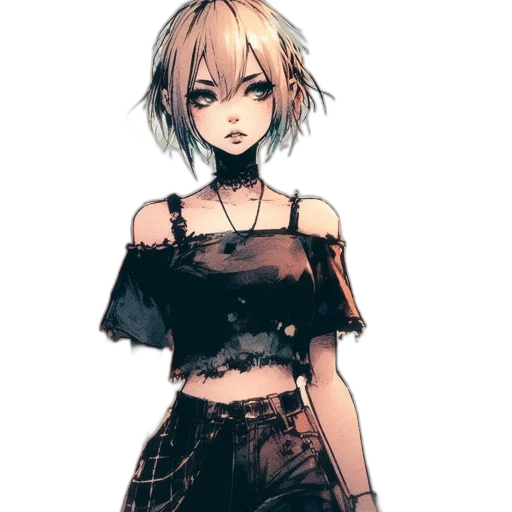 dress, staff, face, concept art transparent PNG cut-out