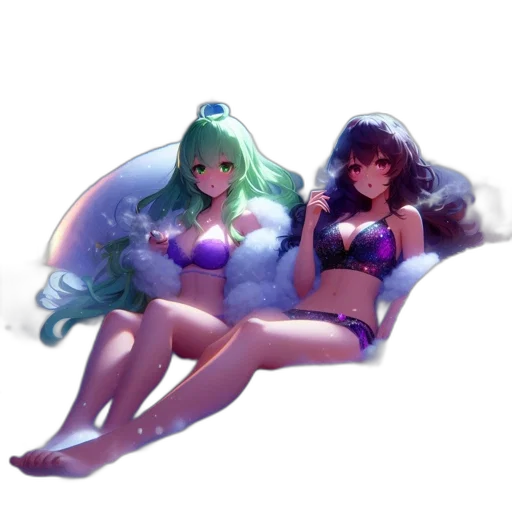 vaporwave, concept art, pixel art, anime transparent PNG cut-out