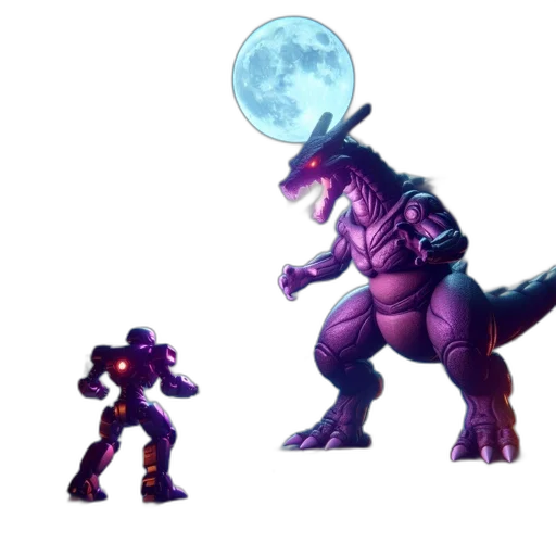 creature, dragon, animal, robot transparent PNG cut-out