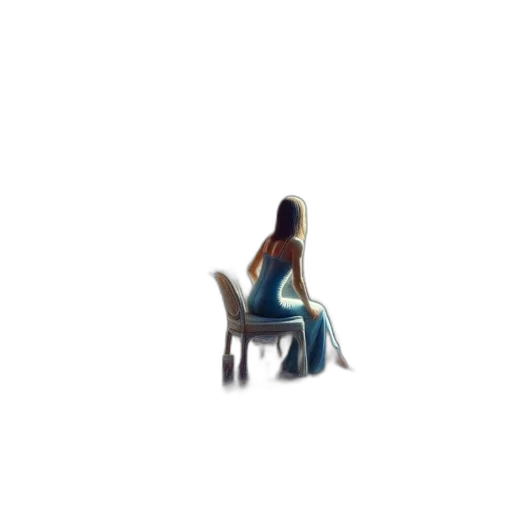 dress, furniture, jewelry, hair transparent PNG cut-out