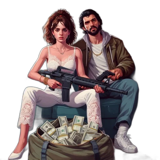 weapon, jacket, cyberpunk, concept art transparent PNG cut-out