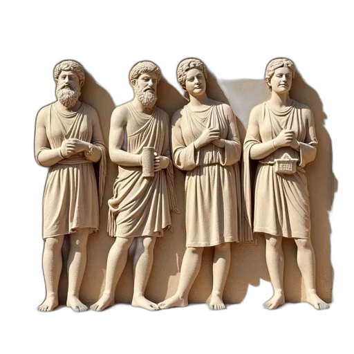 staff, 3d render, carved, reliefs transparent PNG cut-out