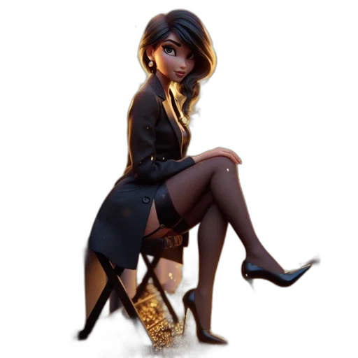 dress, staff, concept art, fantasy art transparent PNG cut-out