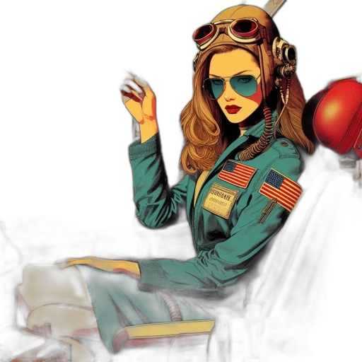 jacket, comic book art, concept art, cartoon transparent PNG cut-out