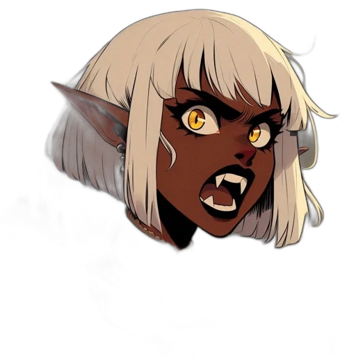 face, creature, mask, staff transparent PNG cut-out