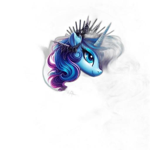 dragon, hair, mask, crown transparent PNG cut-out
