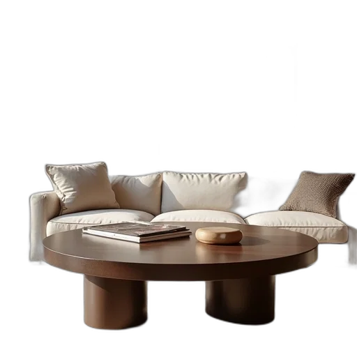 furniture, 3d render, photorealistic, earth tones transparent PNG cut-out