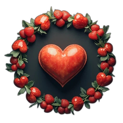 food, jewelry, photorealistic, 3d render transparent PNG cut-out