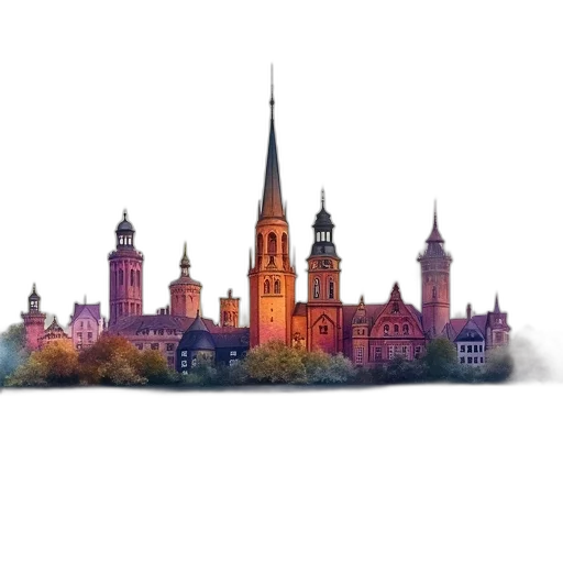 building, photorealistic, concept art, pixel art transparent PNG cut-out