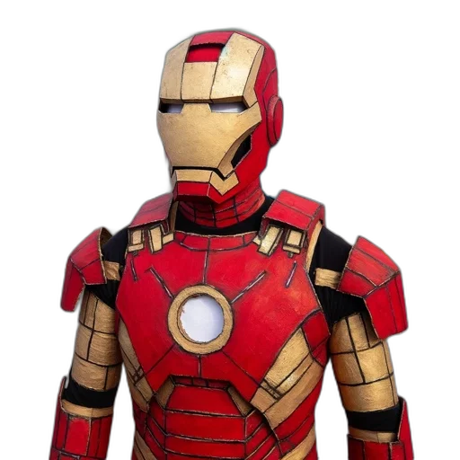 robot, jacket, mask, 3d render transparent PNG cut-out
