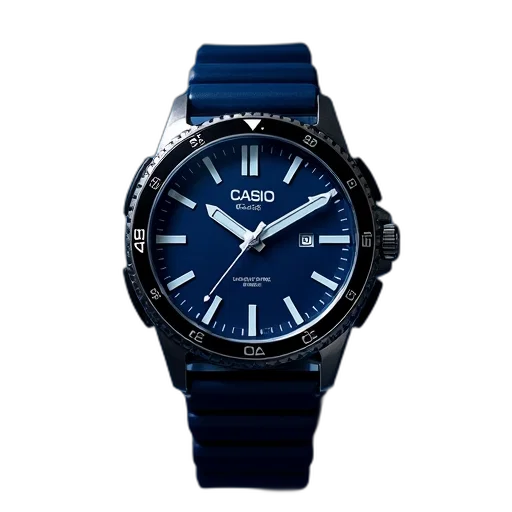 casio, 100, blue, analogue transparent PNG cut-out