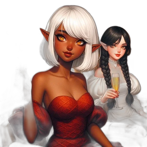 dress, fantasy art, concept art, pixel art transparent PNG cut-out