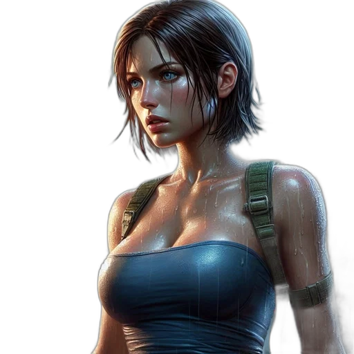 concept art, cyberpunk, comic book art, fantasy art transparent PNG cut-out