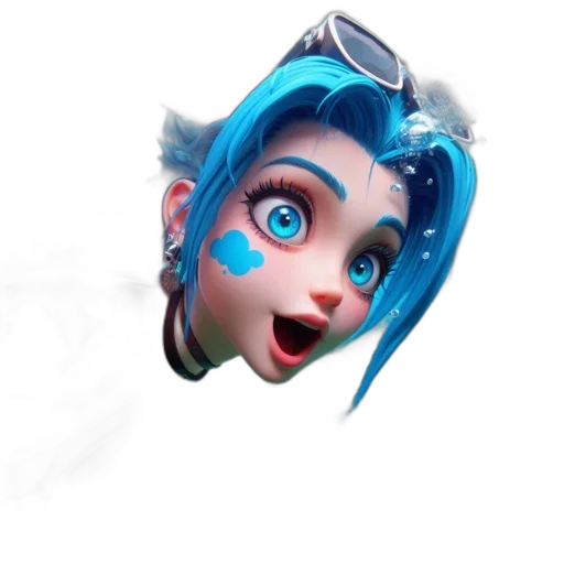 face, mask, staff, creature transparent PNG cut-out