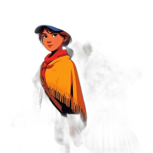 jacket, hat, dress, face transparent PNG cut-out