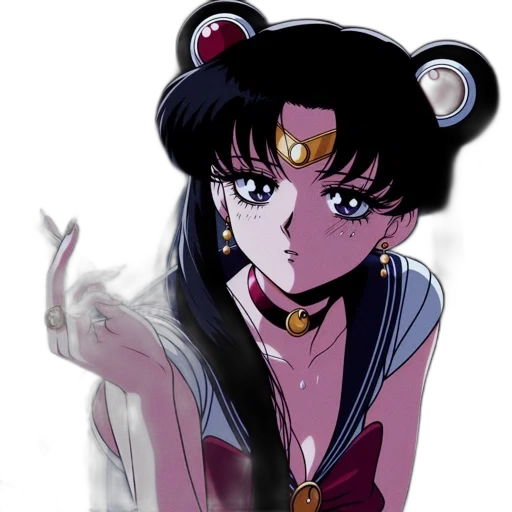 jewelry, staff, anime, vaporwave transparent PNG cut-out