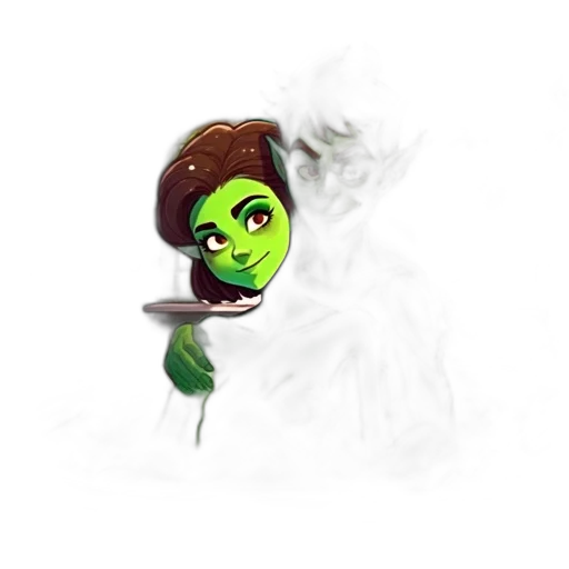 staff, mask, face, creature transparent PNG cut-out