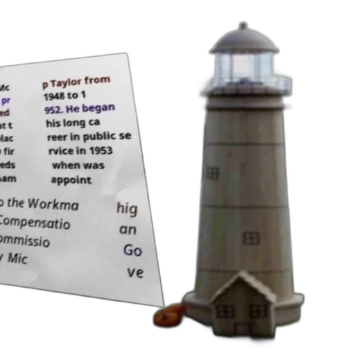 fog, lighthouse, stands, background transparent PNG cut-out