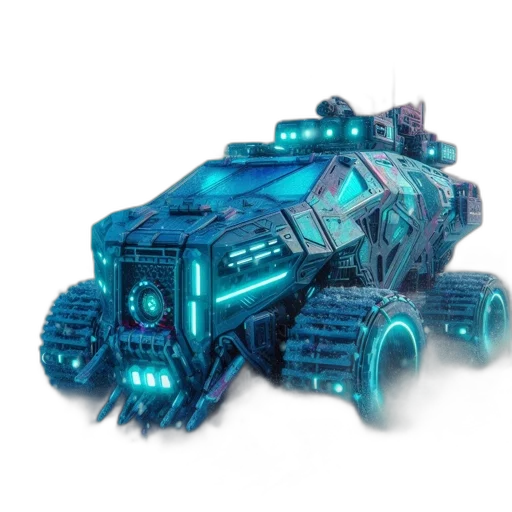 weapon, car, robot, concept art transparent PNG cut-out