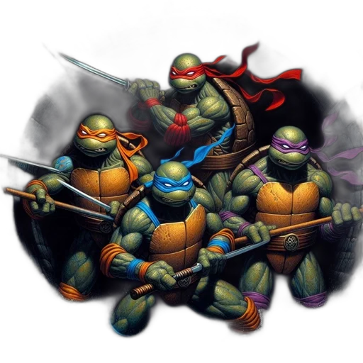 concept art, fantasy art, comic book art, pixel art transparent PNG cut-out