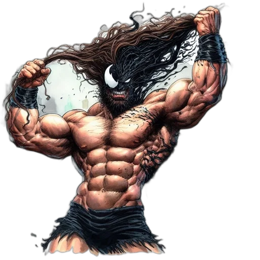 hair, animal, creature, weapon transparent PNG cut-out