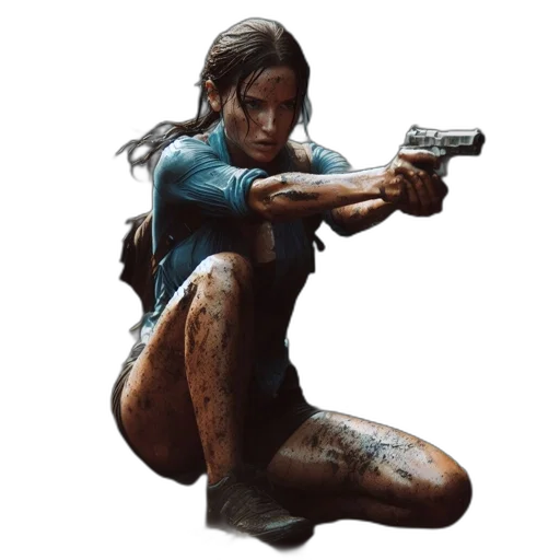weapon, concept art, comic book art, pixel art transparent PNG cut-out