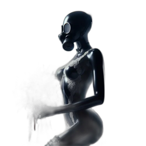 mask, robot, dress, creature transparent PNG cut-out
