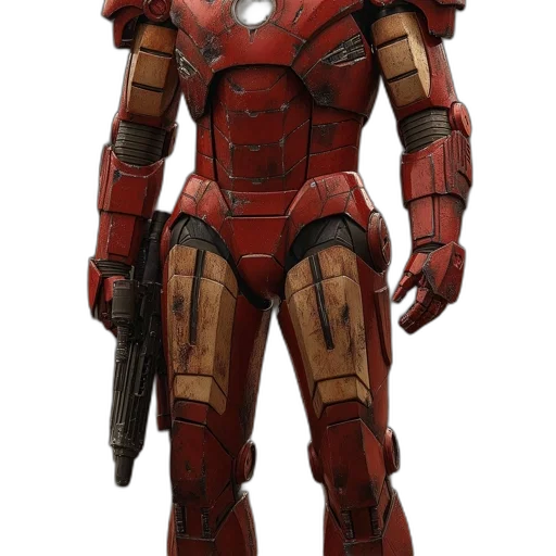 robot, weapon, concept art, 3d render transparent PNG cut-out