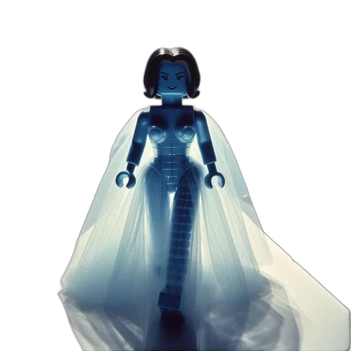 robot, dress, 3d render, concept art transparent PNG cut-out