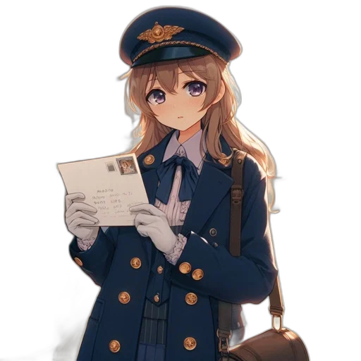 staff, hat, weapon, jacket transparent PNG cut-out