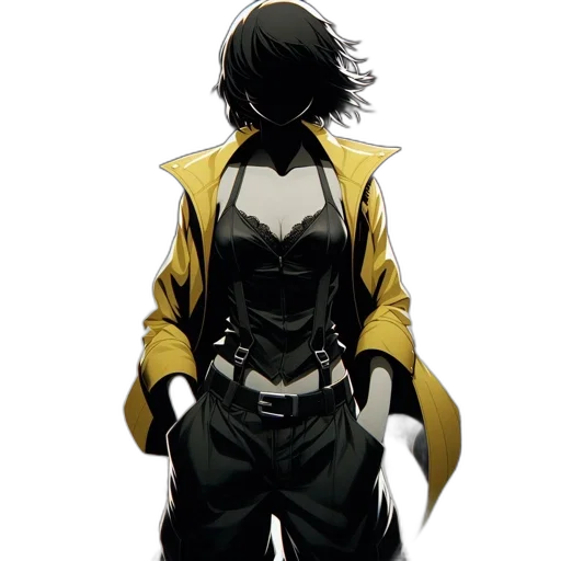 jacket, mask, weapon, sword transparent PNG cut-out