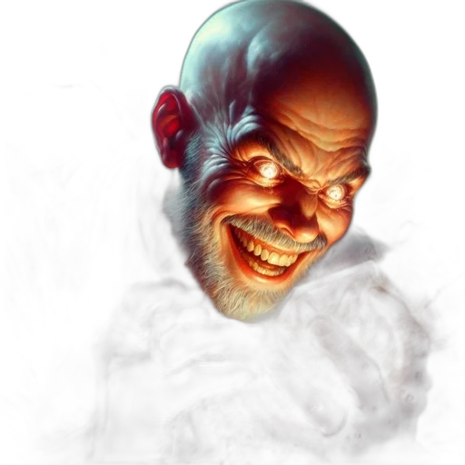 face, staff, mask, creature transparent PNG cut-out