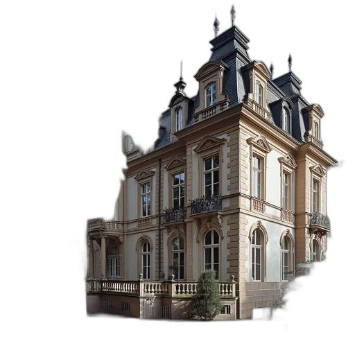 building, crown, furniture, 3d render transparent PNG cut-out