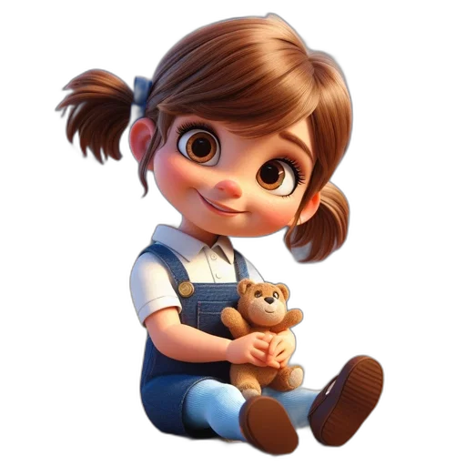 staff, face, animal, 3d render transparent PNG cut-out