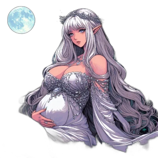dress, crown, fantasy art, concept art transparent PNG cut-out