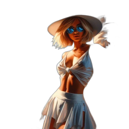 dress, staff, hat, mask transparent PNG cut-out