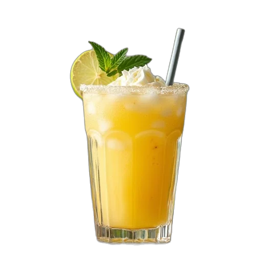 food, photorealistic, 3d render, margarita transparent PNG cut-out