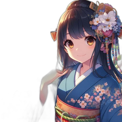 dress, staff, flower, face transparent PNG cut-out