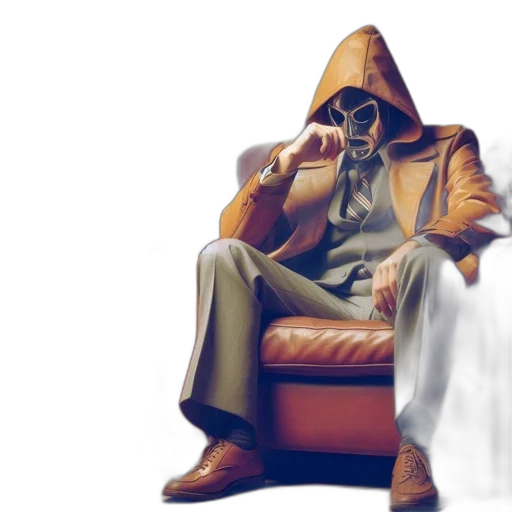 jacket, mask, furniture, concept art transparent PNG cut-out