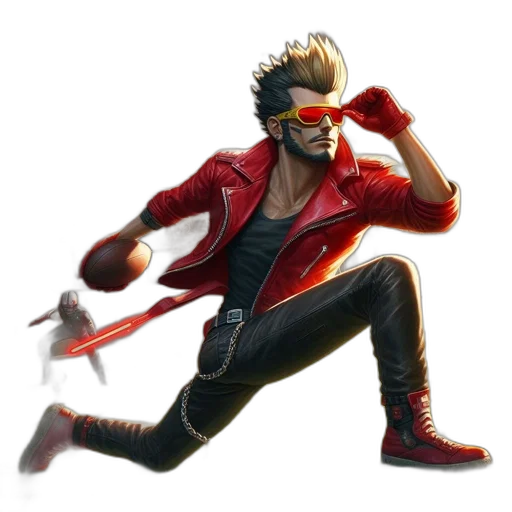 jacket, weapon, staff, concept art transparent PNG cut-out