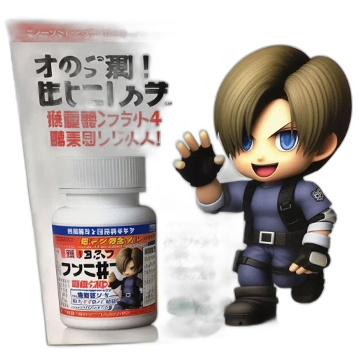 3d render, anime-style, chibi, character transparent PNG cut-out