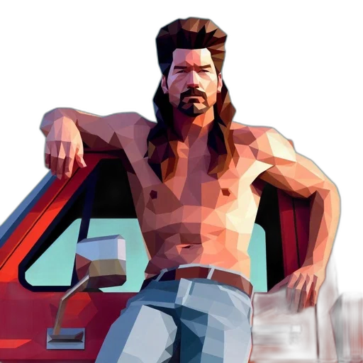 car, concept art, pixel art, comic book art transparent PNG cut-out
