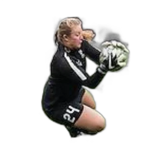 photorealistic, female, soccer, goalkeeper transparent PNG cut-out