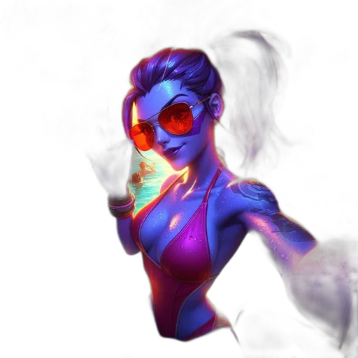 concept art, fantasy art, cyberpunk, comic book art transparent PNG cut-out