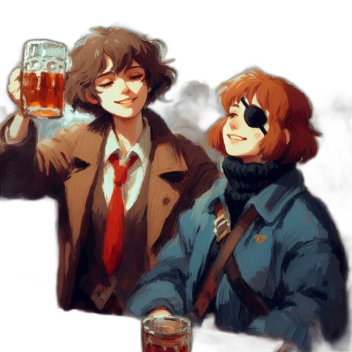 jacket, watercolor, concept art, pixel art transparent PNG cut-out