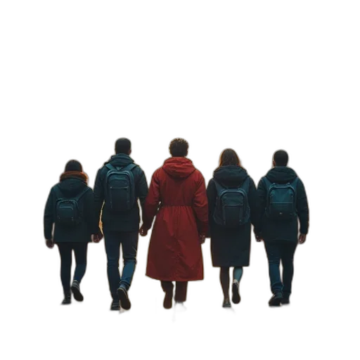jacket, staff, umbrella, concept art transparent PNG cut-out