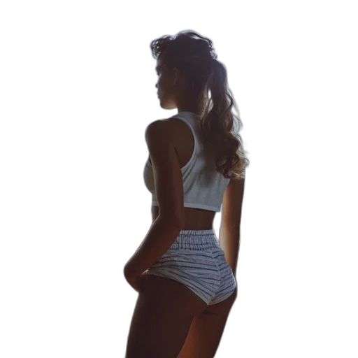 dress, jacket, hair, photorealistic transparent PNG cut-out
