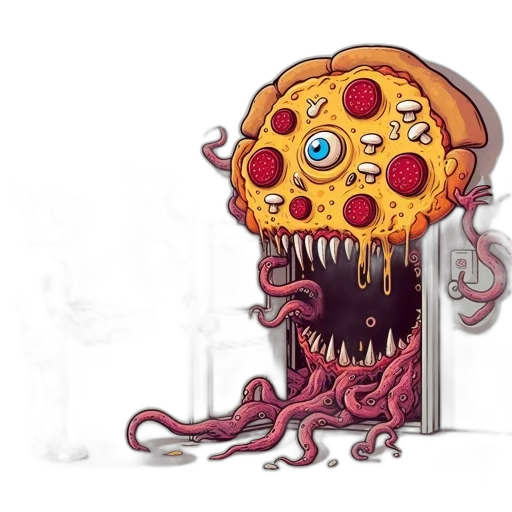 food, creature, concept art, pixel art transparent PNG cut-out