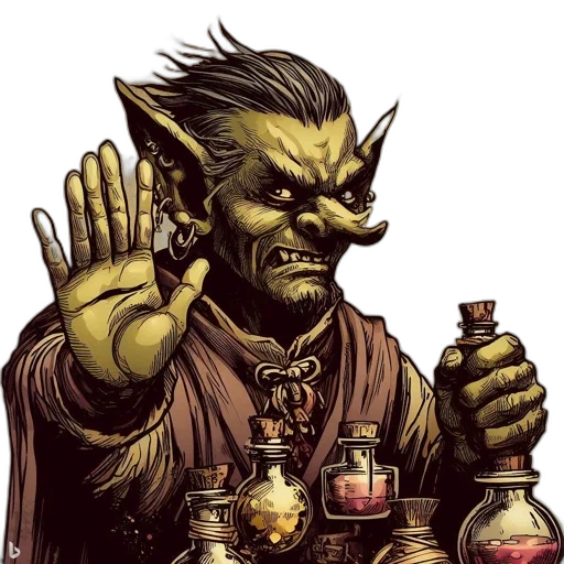 fantasy art, concept art, comic book art, anthropomorphic transparent PNG cut-out